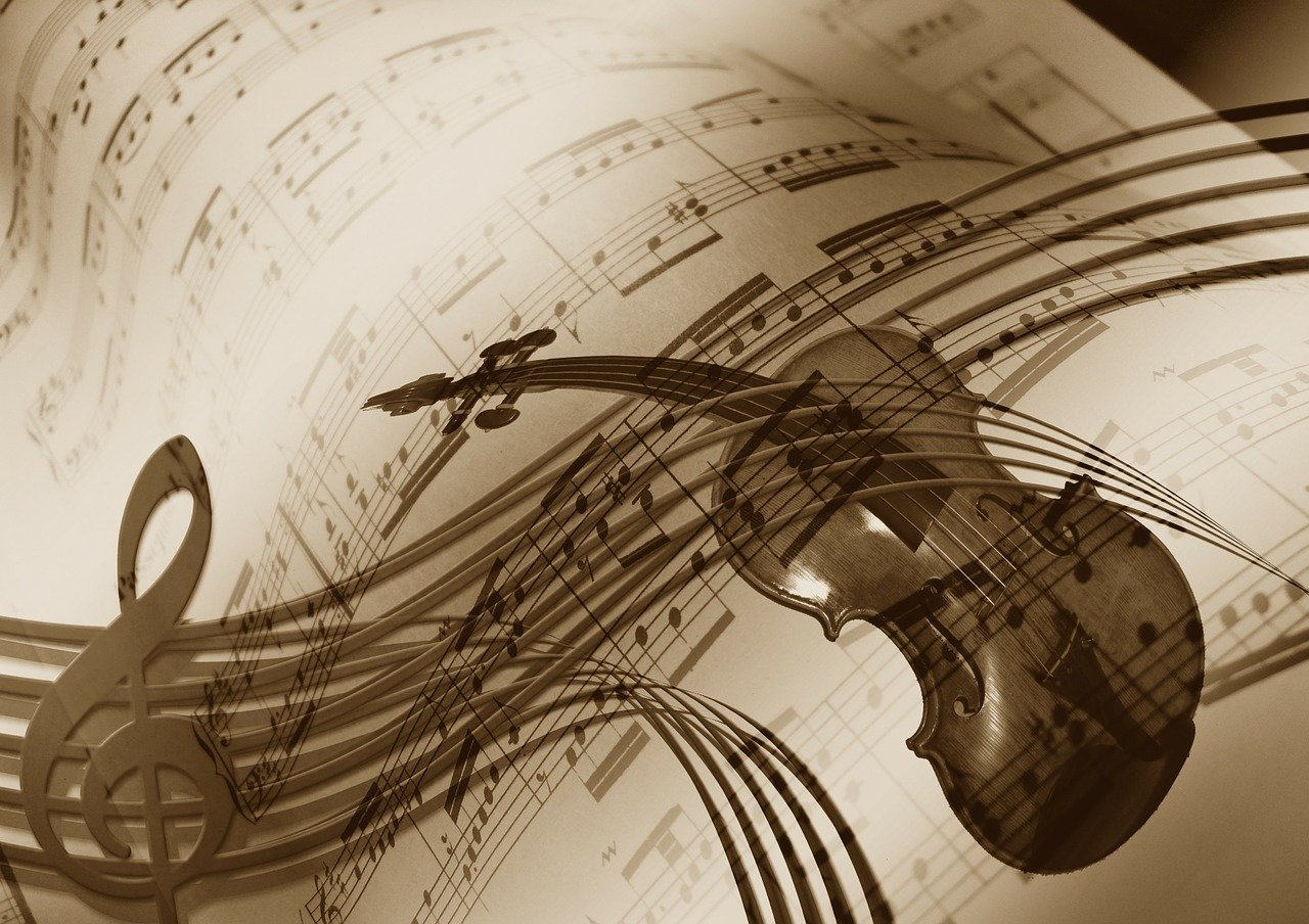 music, violin, treble clef